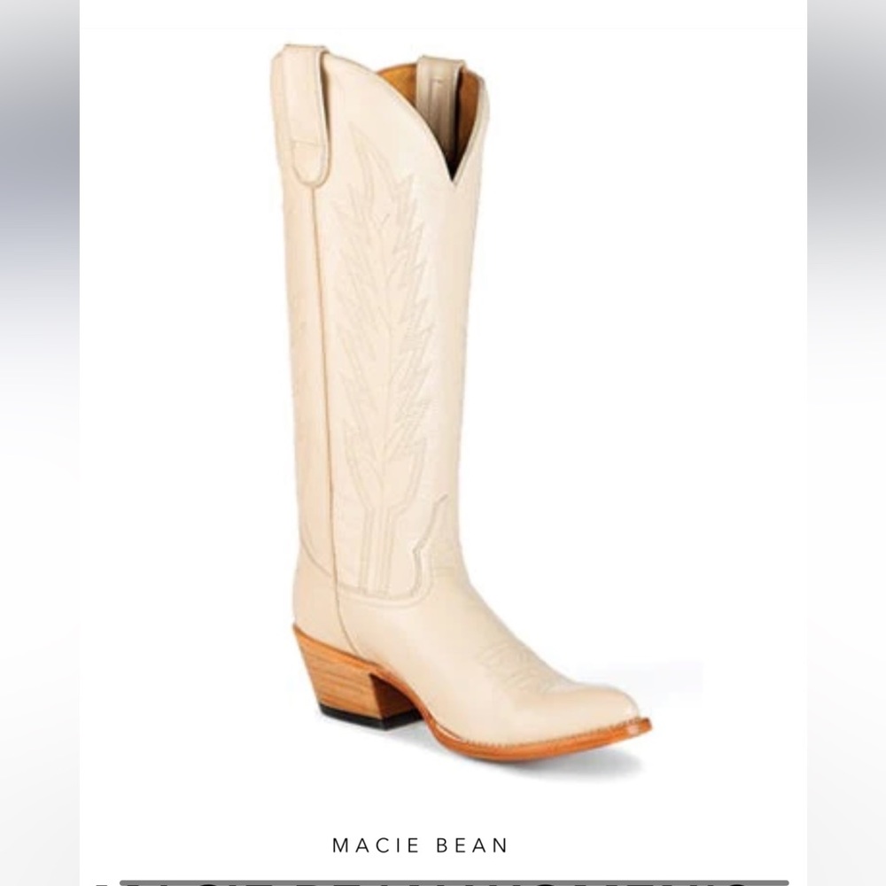 Macie Bean white bride / bachelorette cowboy boots